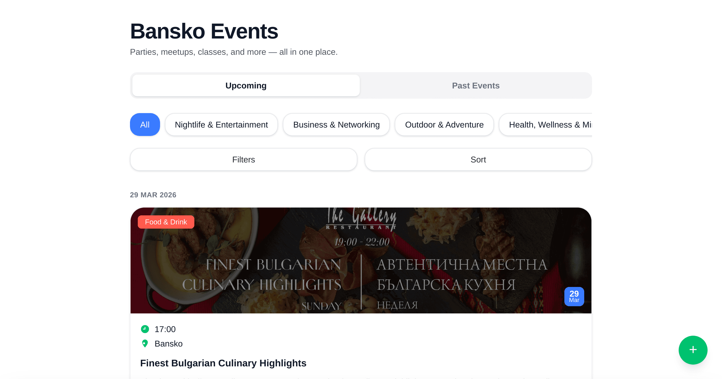 Bansko Events